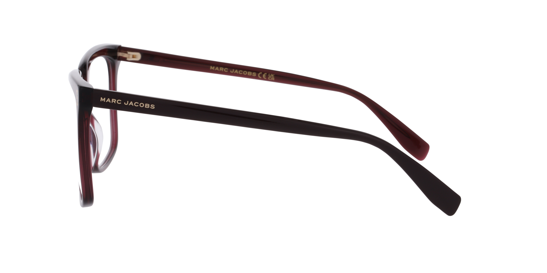 MJ 1145 Burgundy AcetateEyeglass Frames for Glasses Direct, Side View