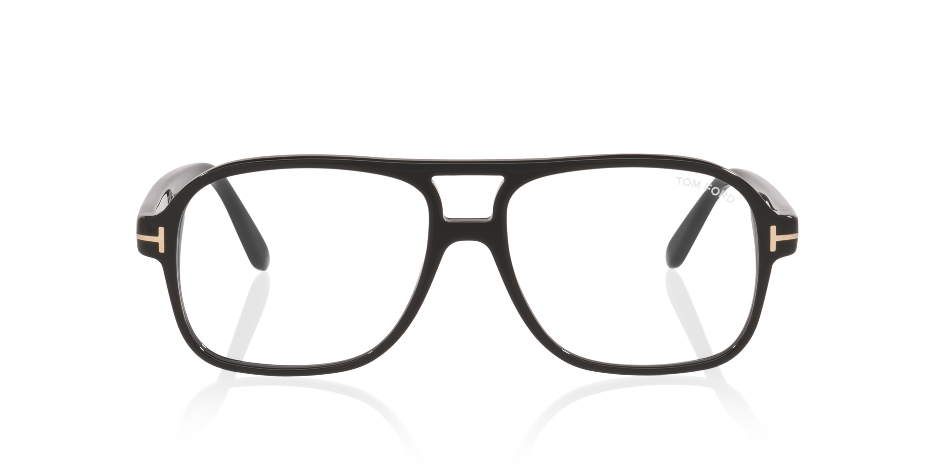 FT6058-B Black Shiny AcetateEyeglass Frames for Glasses Direct, Front View