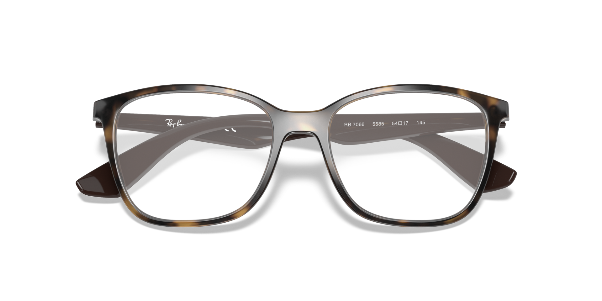 RB7066 Optics Havana PlasticEyeglass Frames for Glasses Direct, Closed View