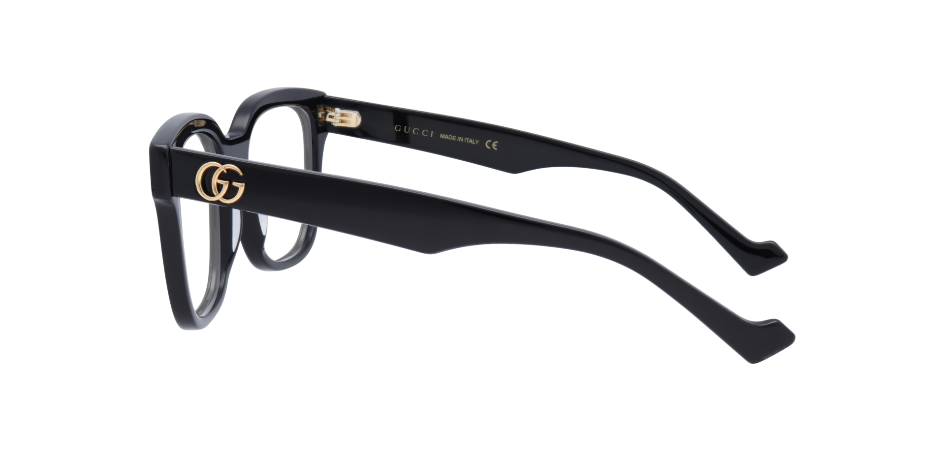 GG0958O Black Tan AcetateEyeglass Frames for Glasses Direct, Side View