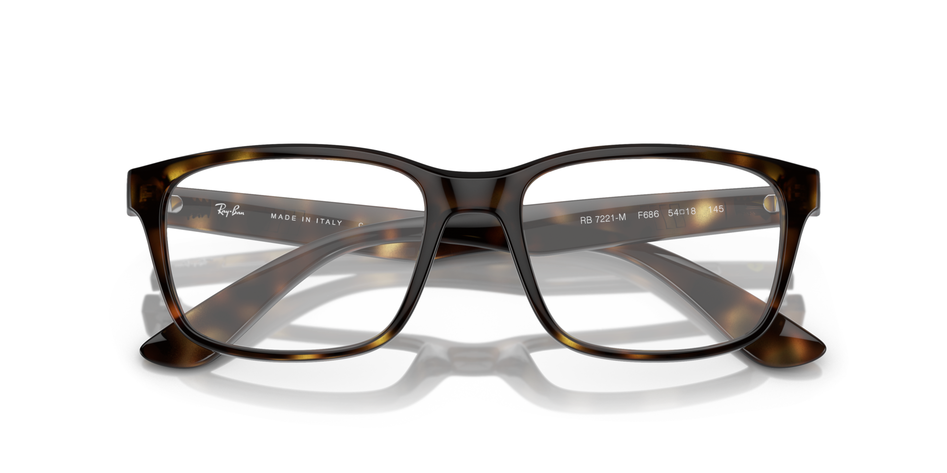 RB7221M Havana PlasticEyeglass Frames for Glasses Direct, Closed View