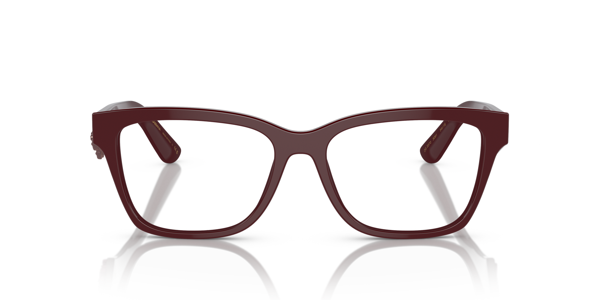 DG3370 Bordeaux AcetateEyeglass Frames for Glasses Direct, Front View
