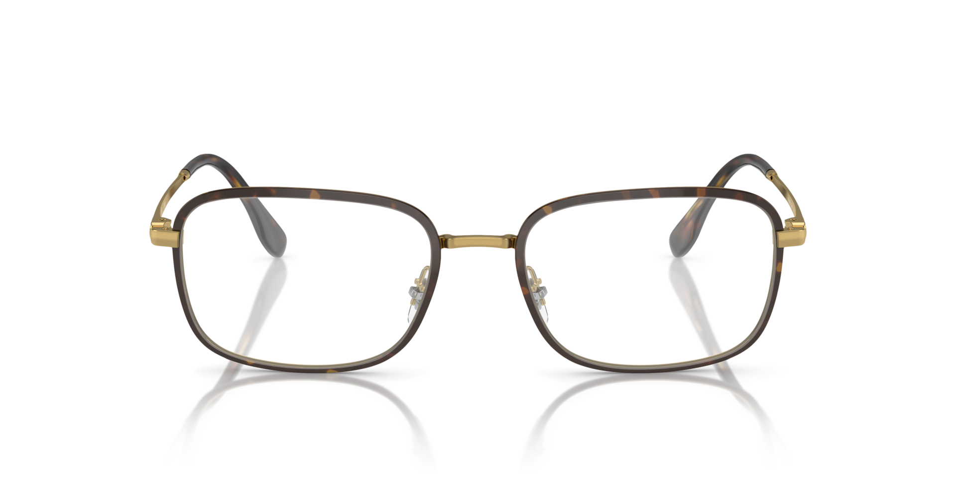 RB6495 Havana On Gold MetalEyeglass Frames for Glasses Direct, Front View