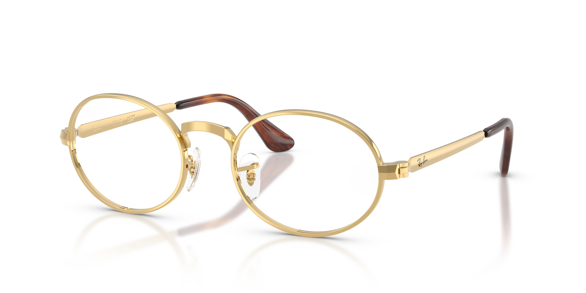 RB3931V Arista Gold MetalEyeglass Frames for Glasses Direct, Angle View