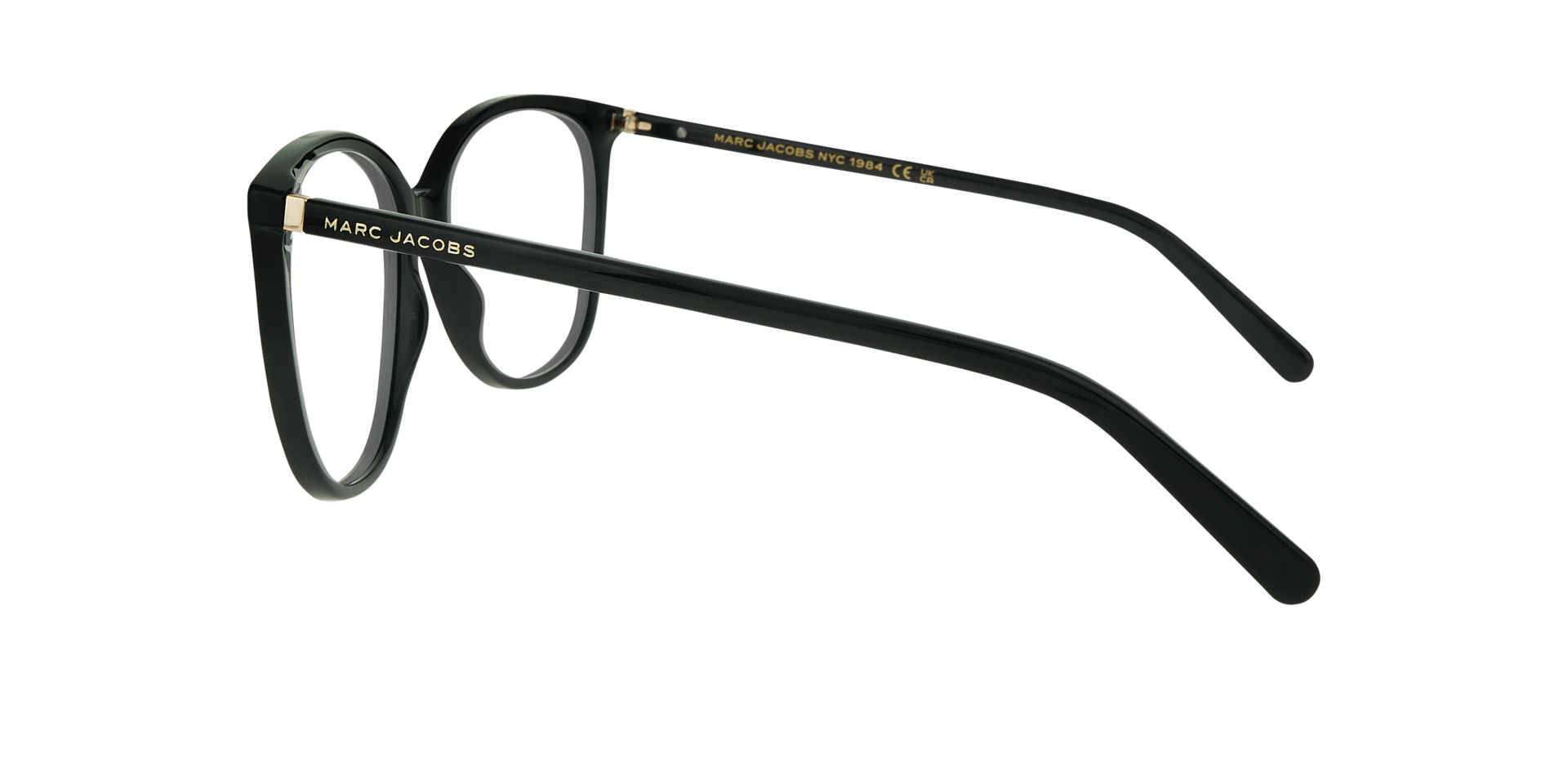 MARC 745 Black AcetateEyeglass Frames for Glasses Direct, Side View