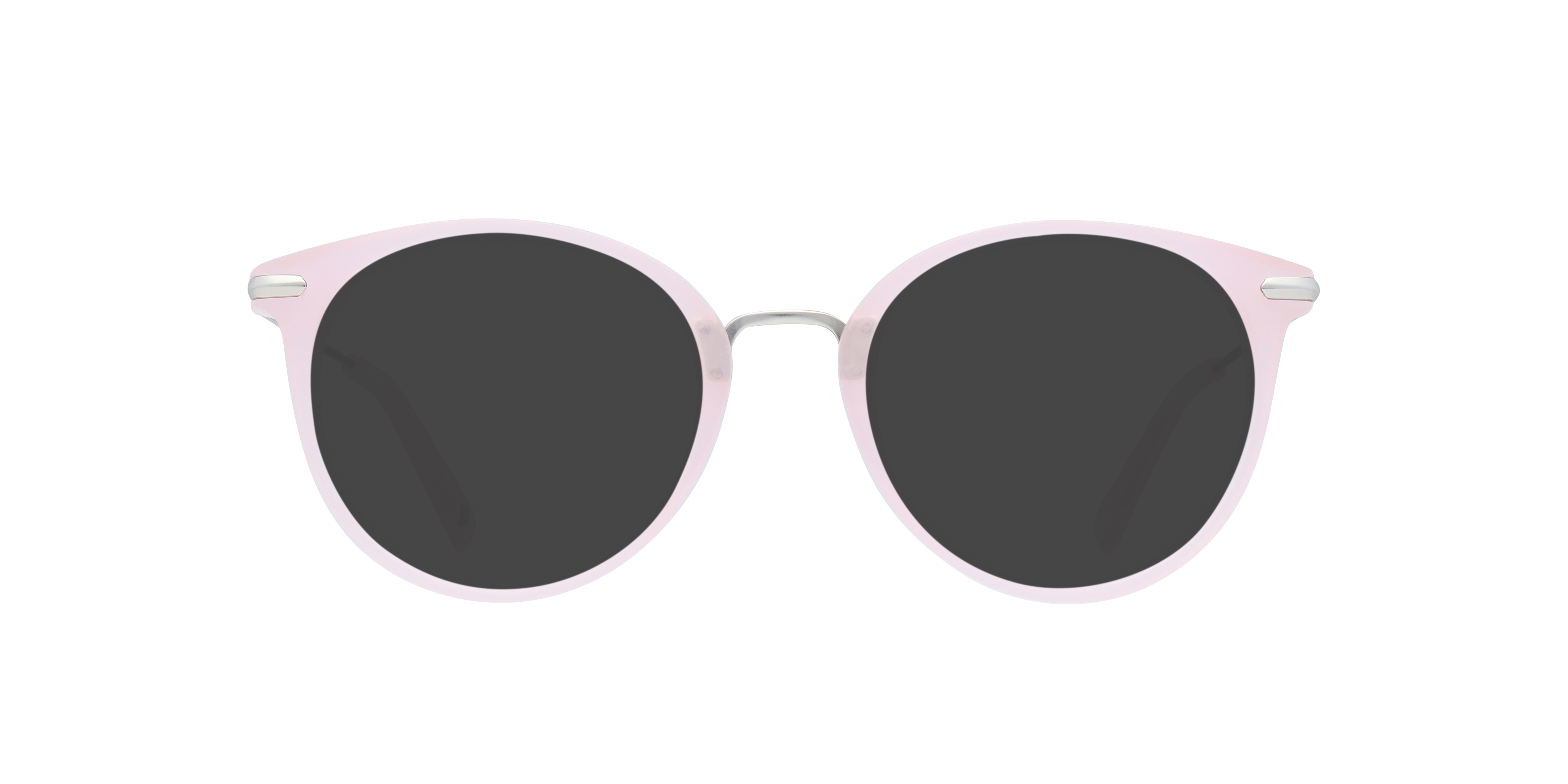 Bow Light Pink & Matte Silver AcetateEyeglass Frames for Glasses Direct, with Tinted Lenses