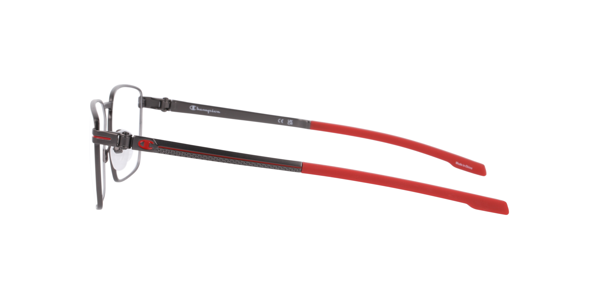 Cumade Gunmetal MetalEyeglass Frames for Glasses Direct, Side View