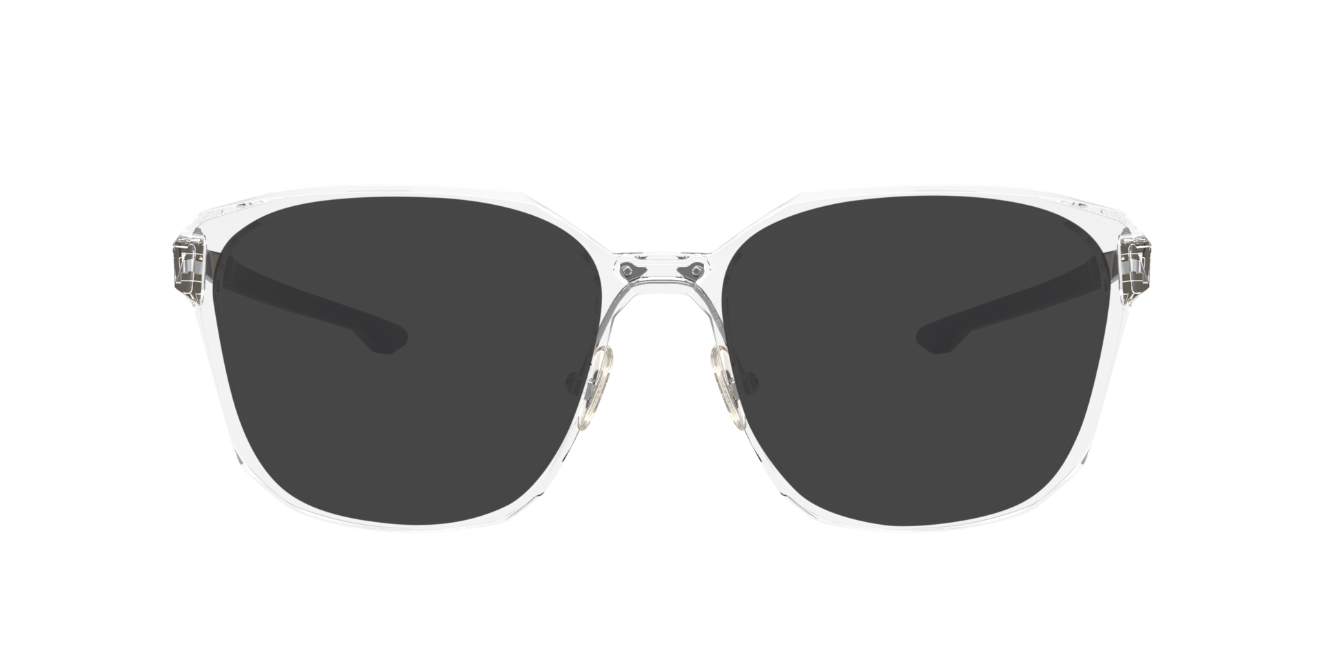 Slender Polished Clear PlasticEyeglass Frames for Glasses Direct, with Tinted Lenses