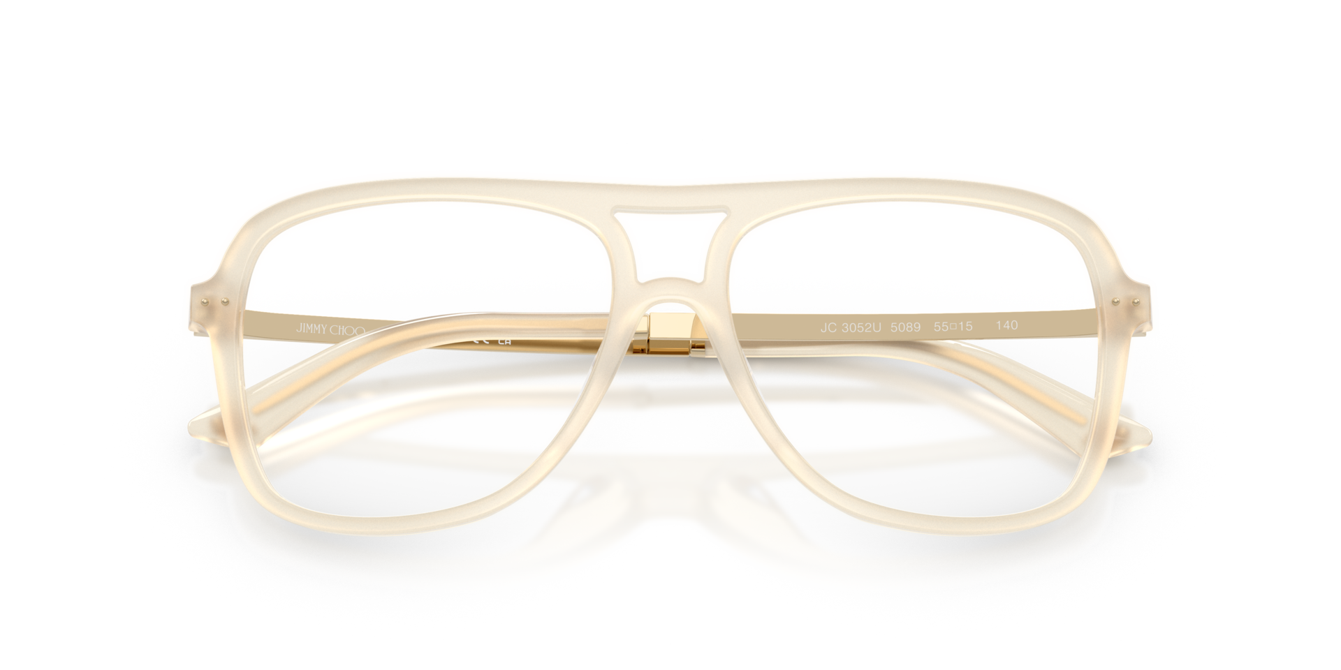 JC3052U Opaline Yellow AcetateEyeglass Frames for Glasses Direct, Closed View