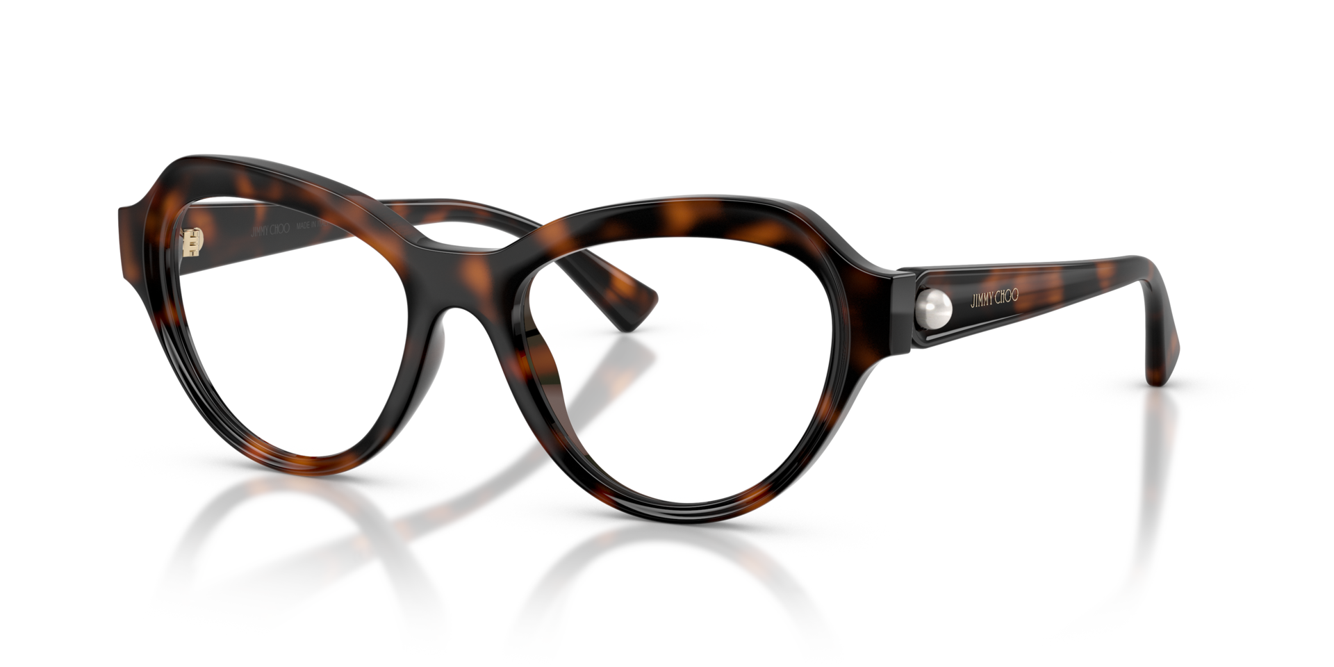 JC1002HU Havana PlasticEyeglass Frames for Glasses Direct, Angle View