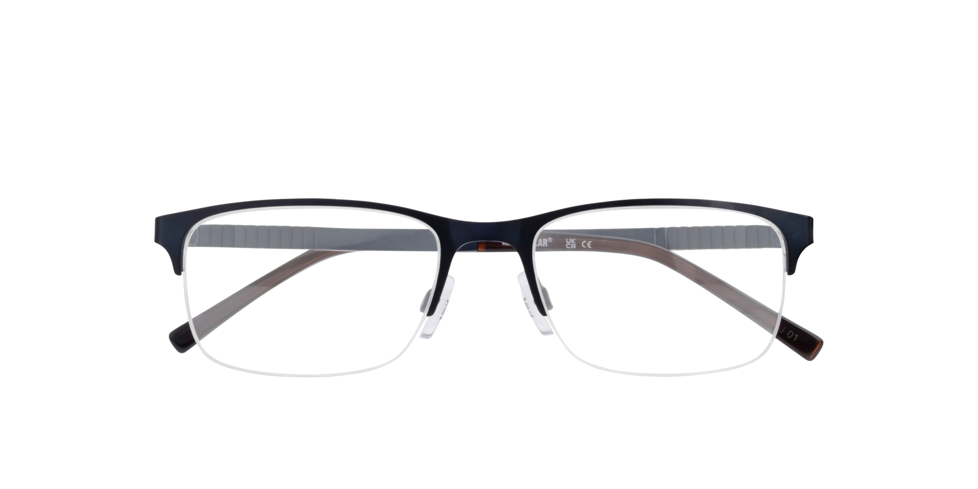 CPO 3533 Blue MetalEyeglass Frames for Glasses Direct, Closed View