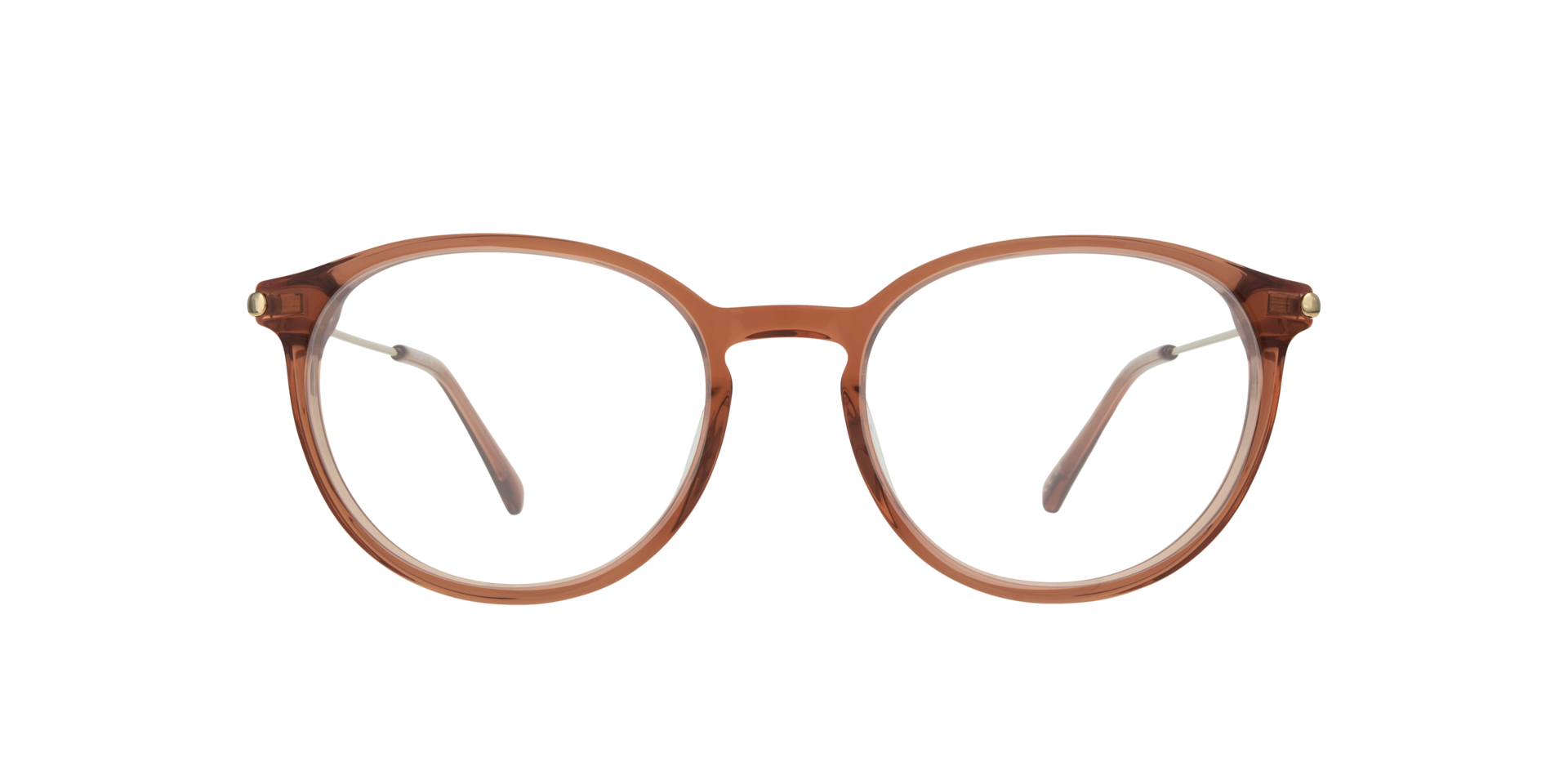 Kitty Translucent Light Brown AcetateEyeglass Frames for Glasses Direct, Front View