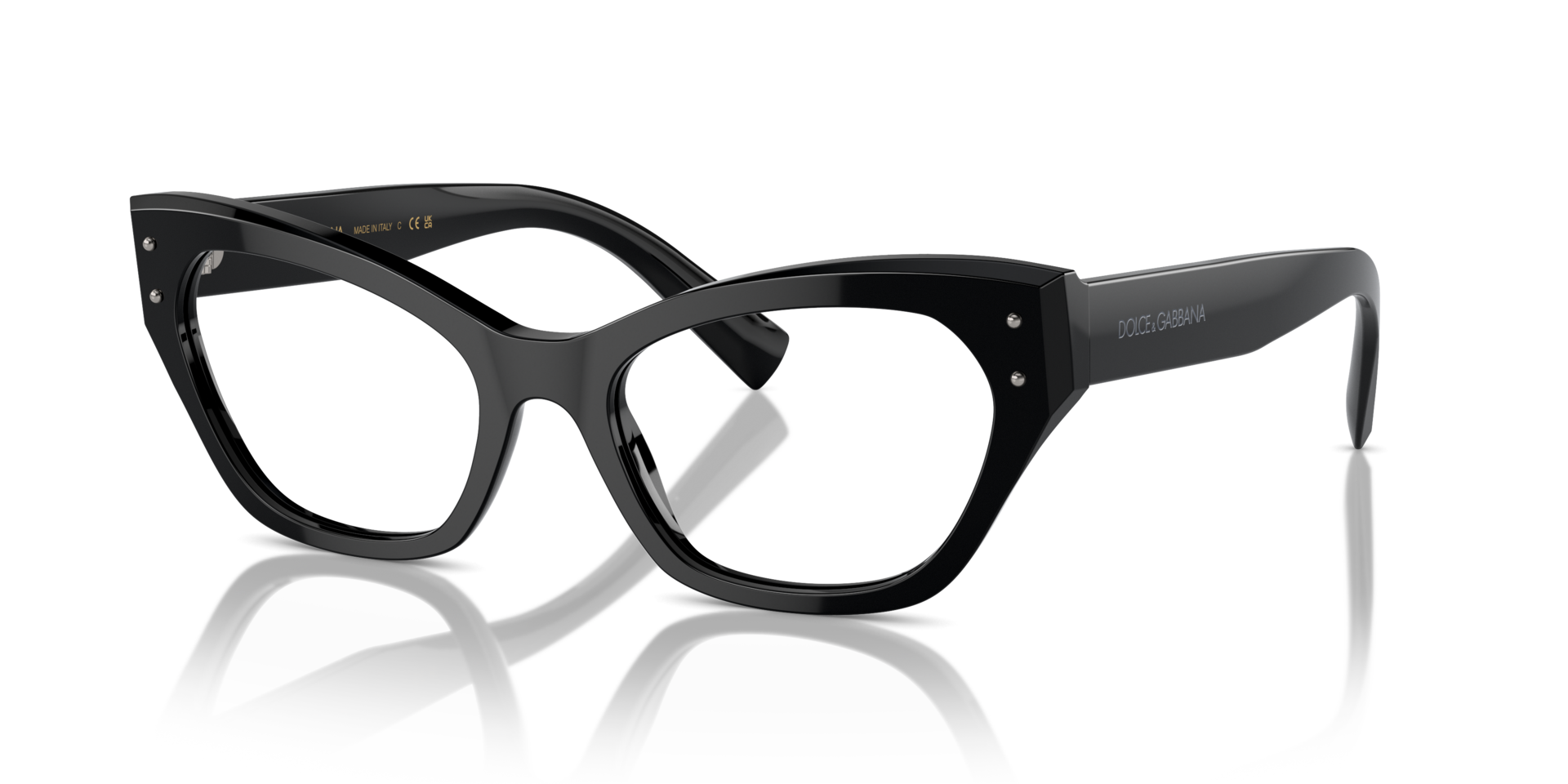 DG3385 Black AcetateEyeglass Frames for Glasses Direct, Angle View
