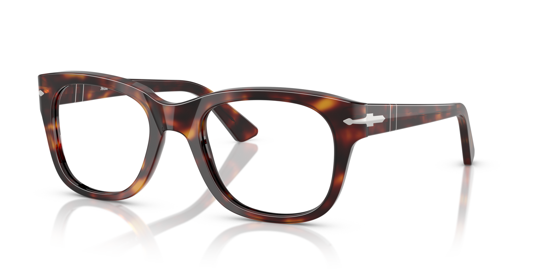 PO3372V Havana AcetateEyeglass Frames for Glasses Direct, Angle View