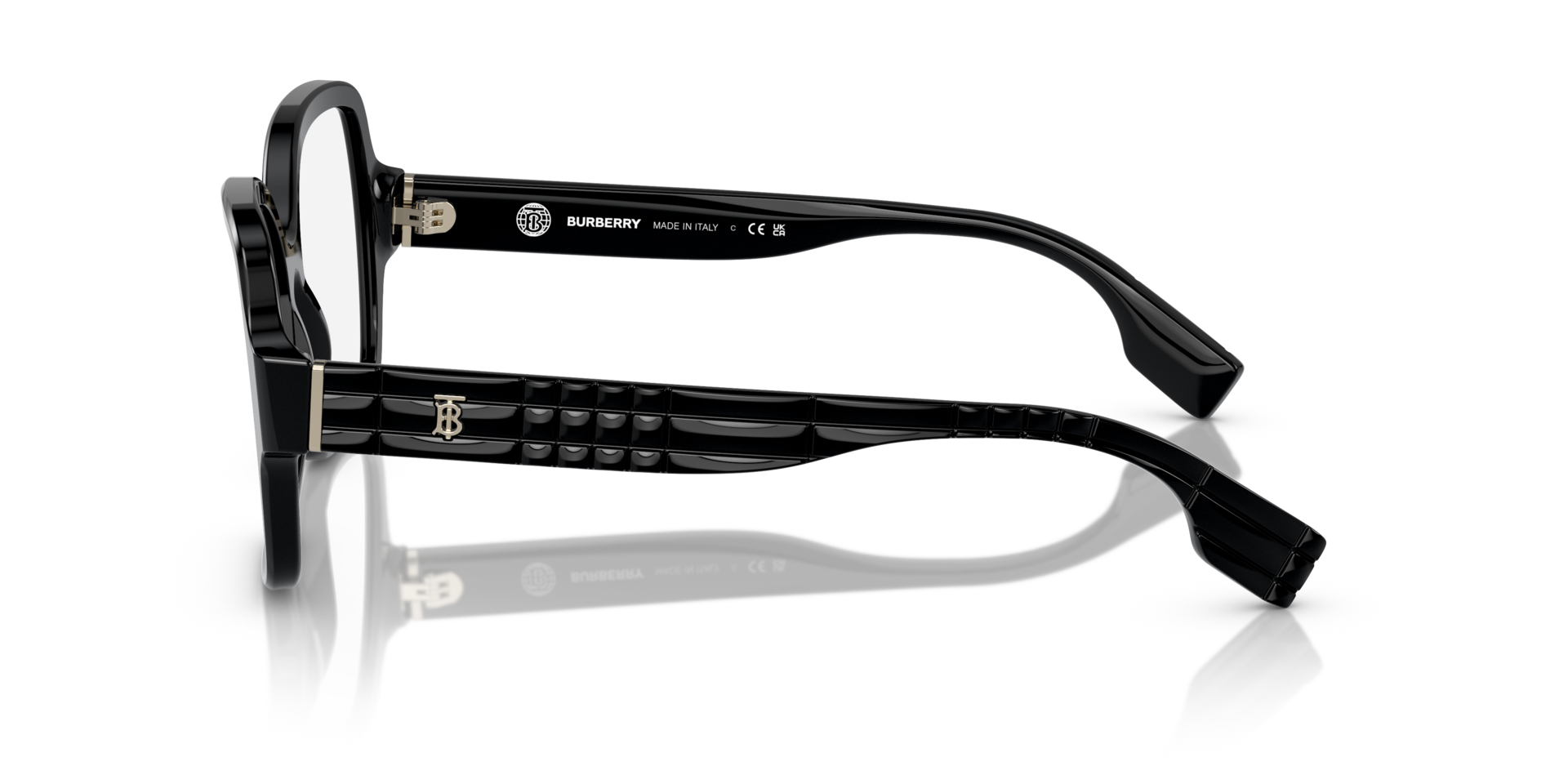 BE2374 Black AcetateEyeglass Frames for Glasses Direct, Side View