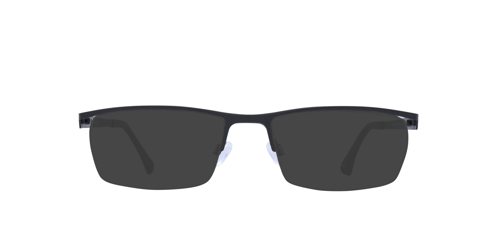 Blazer Matte Black MetalEyeglass Frames for Glasses Direct, with Tinted Lenses