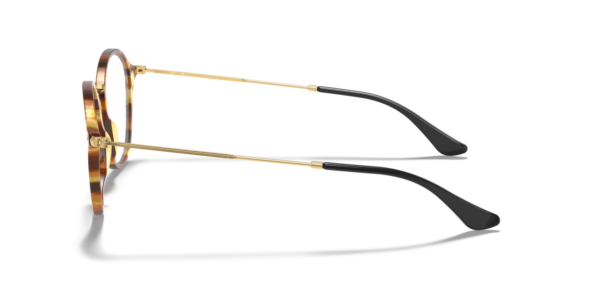 RB2447V Striped Havana AcetateEyeglass Frames for Glasses Direct, Side View