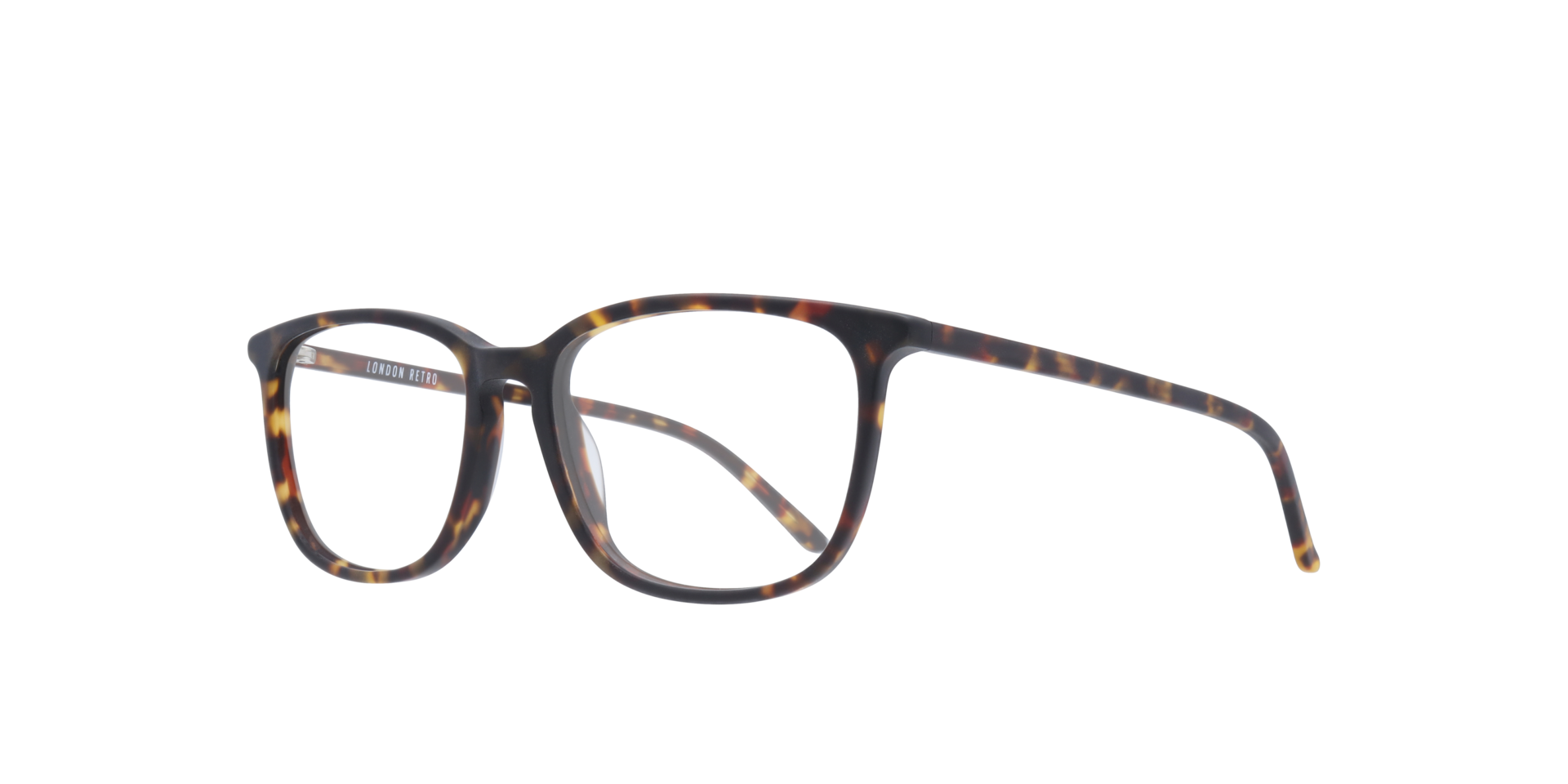 Lucas Matte Tortoise AcetateEyeglass Frames for Glasses Direct, Angle View
