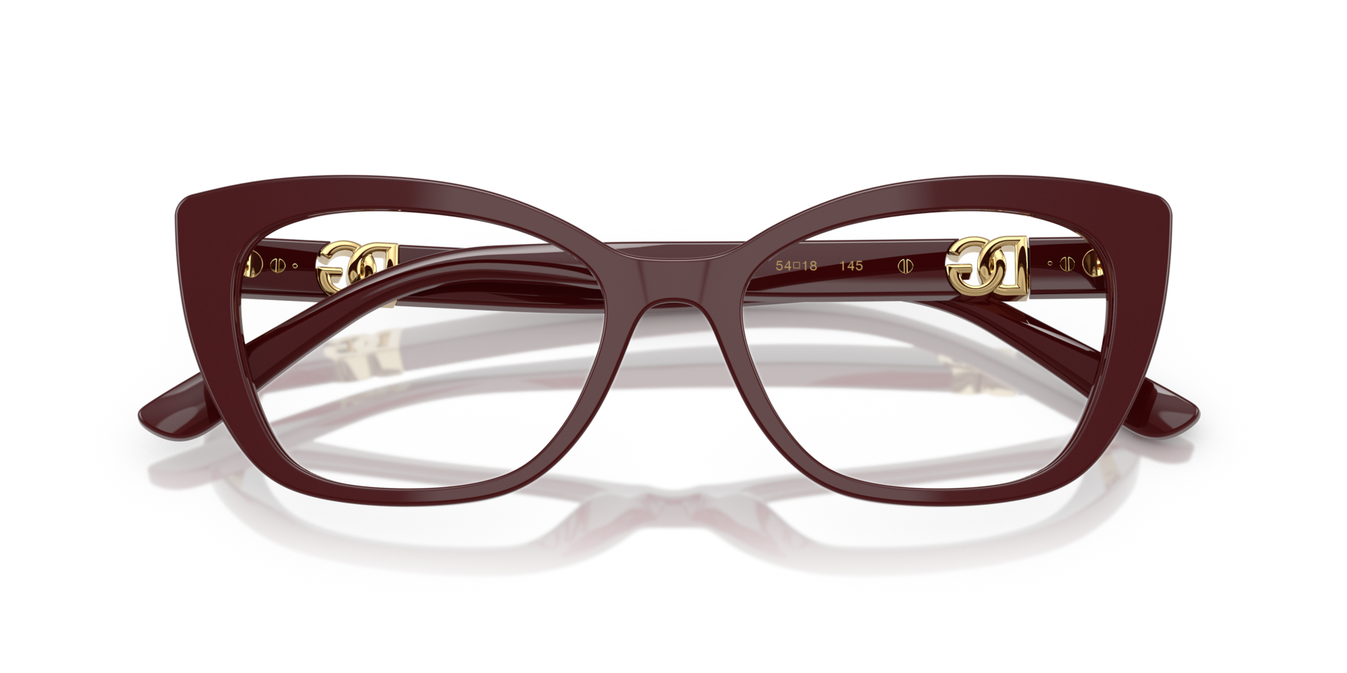 DG3398 Bordeaux AcetateEyeglass Frames for Glasses Direct, Closed View