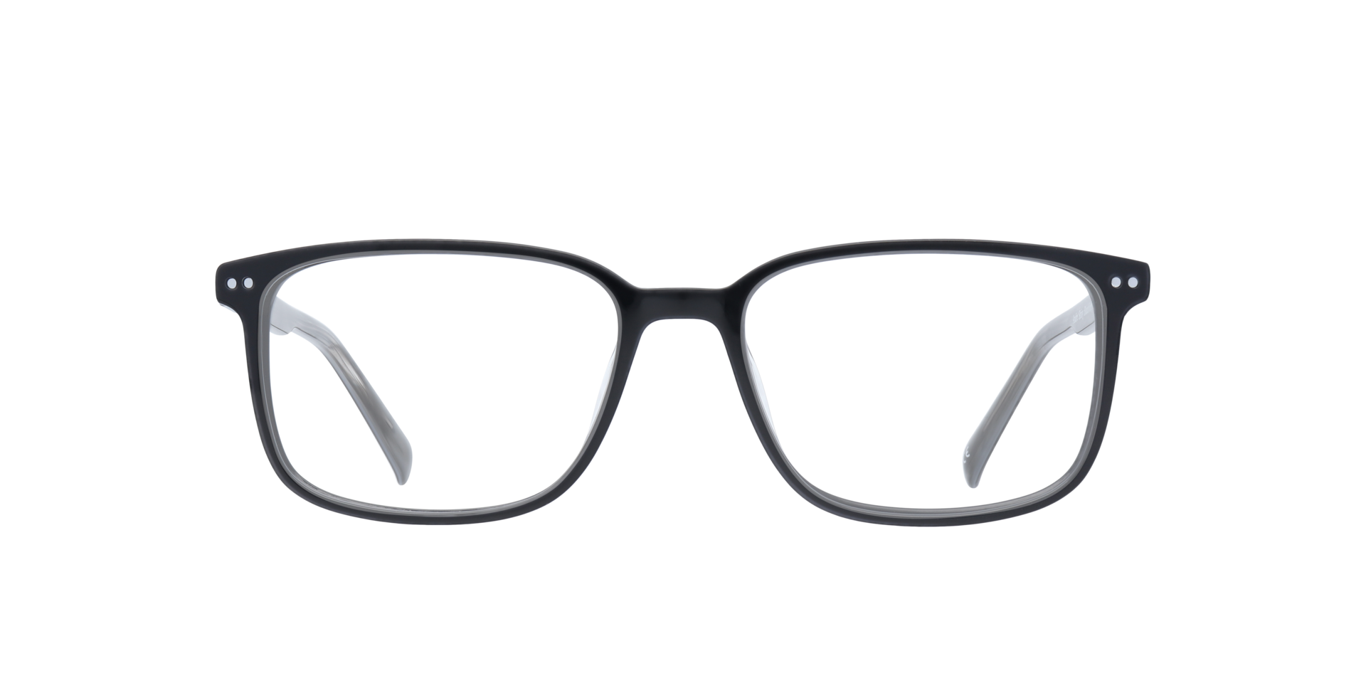 Andre Shiny Black & Grey AcetateEyeglass Frames for Glasses Direct, Front View