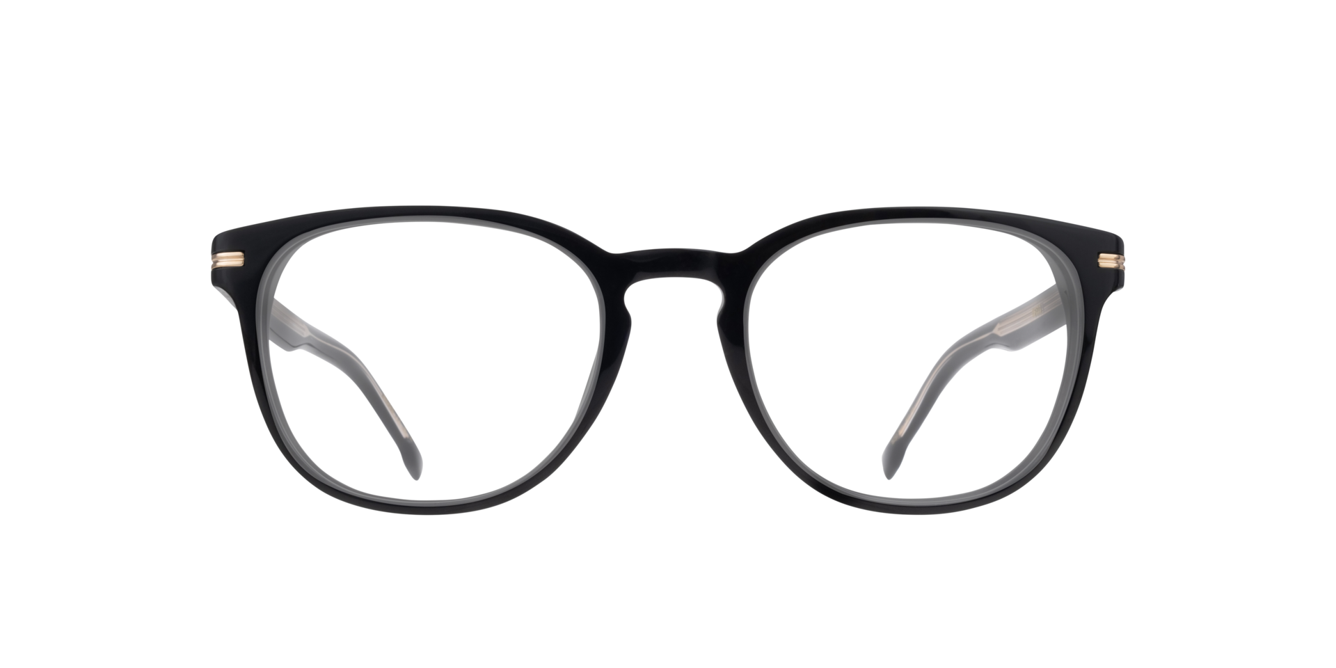 BOSS 1601 Black AcetateEyeglass Frames for Glasses Direct, Front View