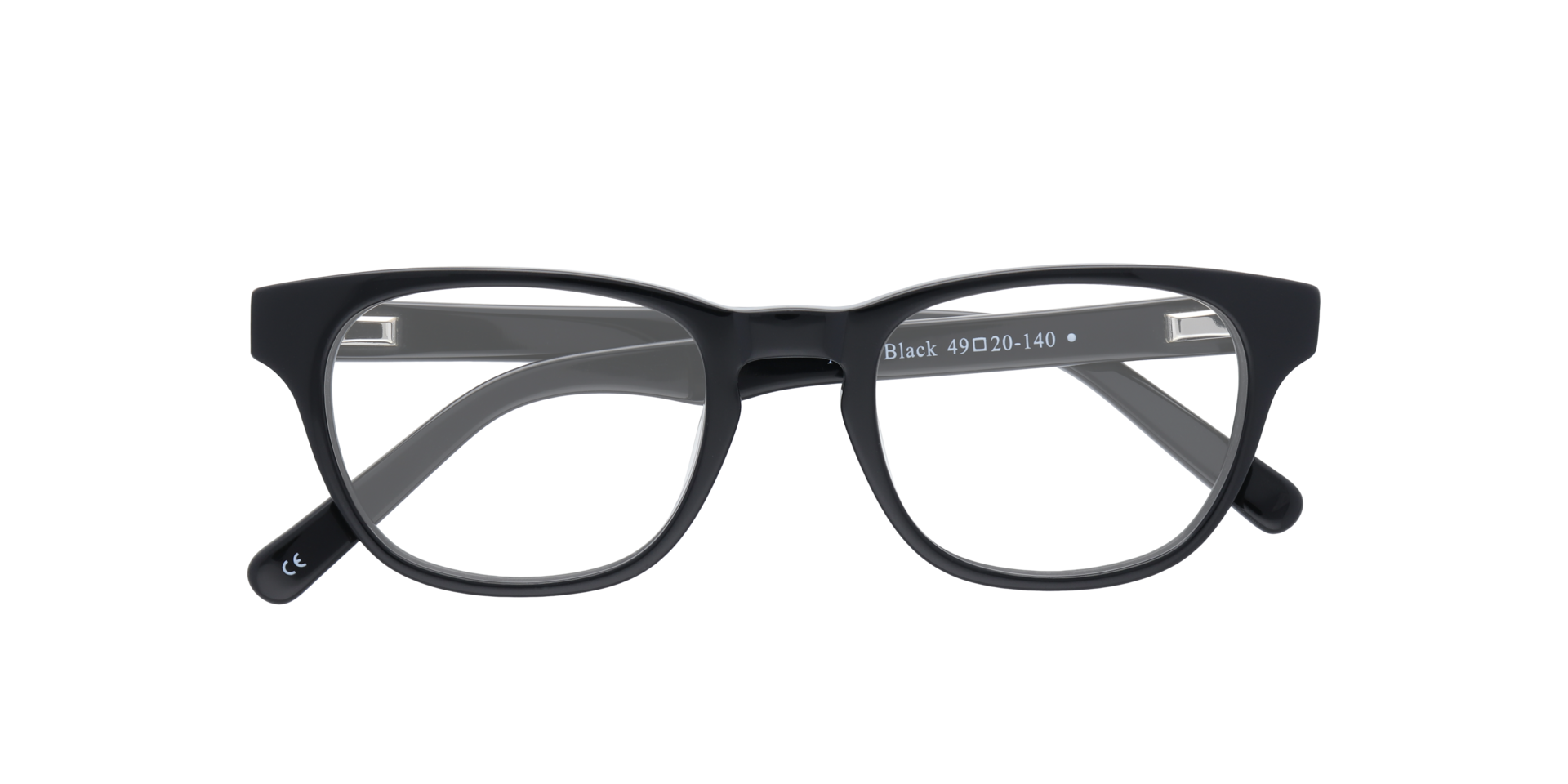 Andi Black AcetateEyeglass Frames for Glasses Direct, Closed View