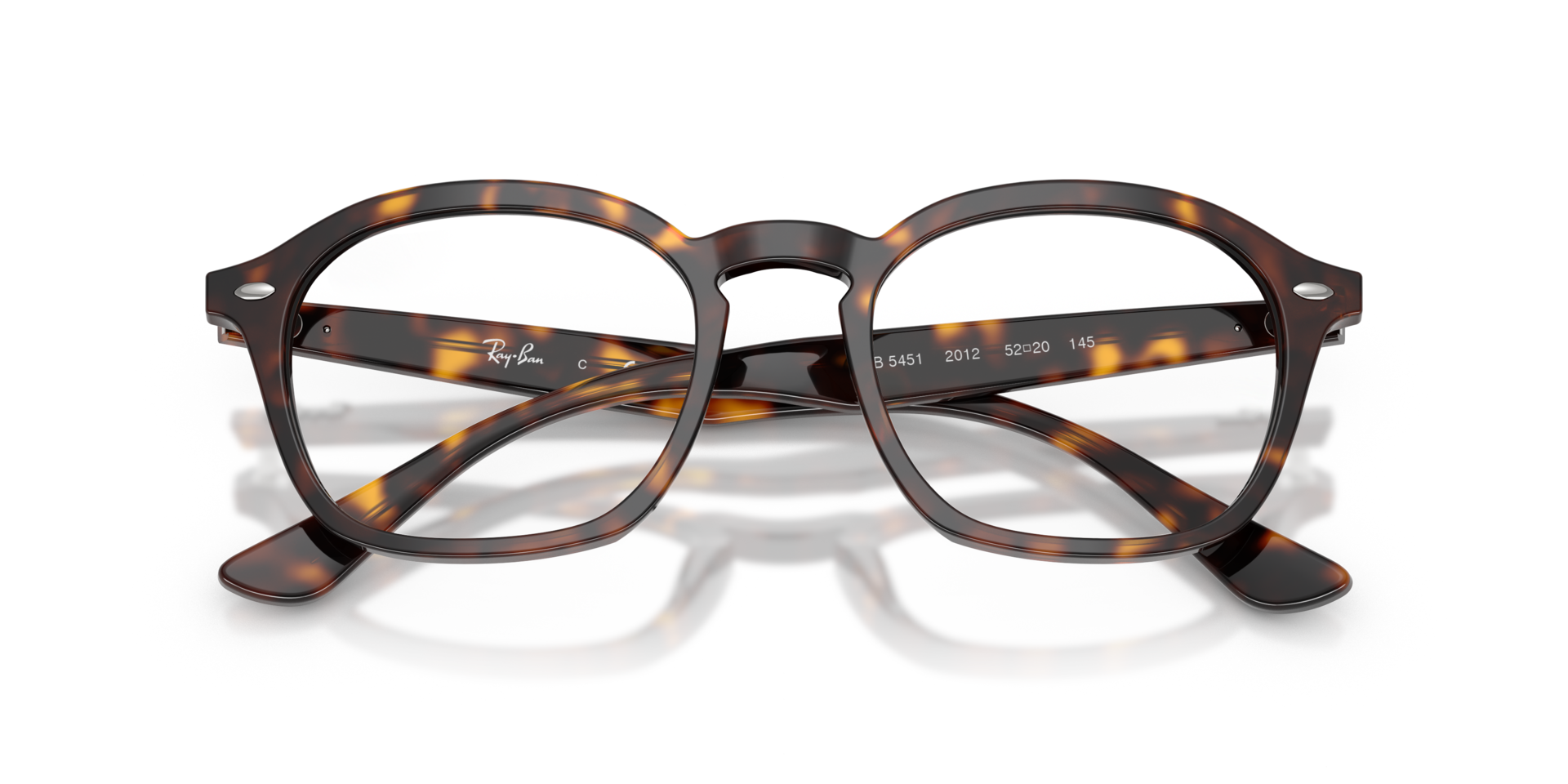 RB5451 Optics Havana AcetateEyeglass Frames for Glasses Direct, Closed View