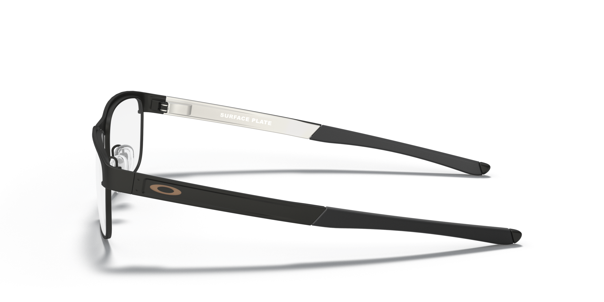 Surface Plate™ Satin Light Steel TitaniumEyeglass Frames for Glasses Direct, Side View
