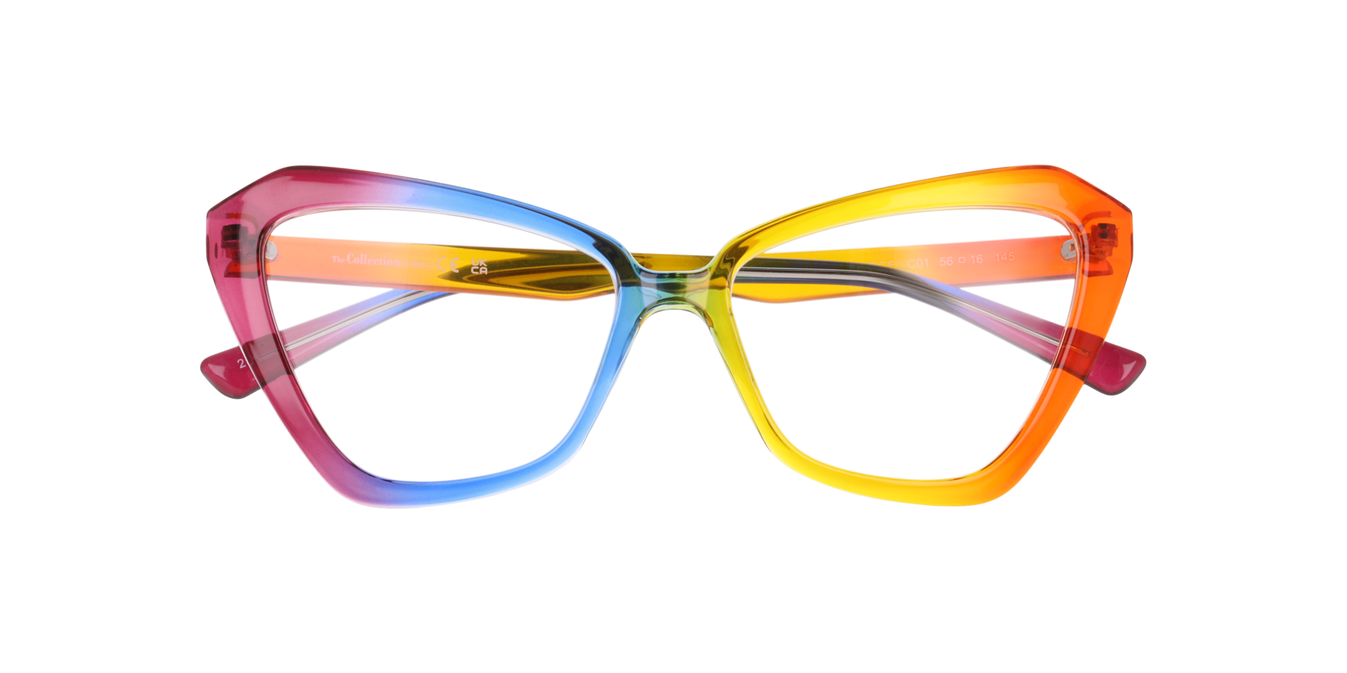 Notice Rainbow PlasticEyeglass Frames for Glasses Direct, Closed View