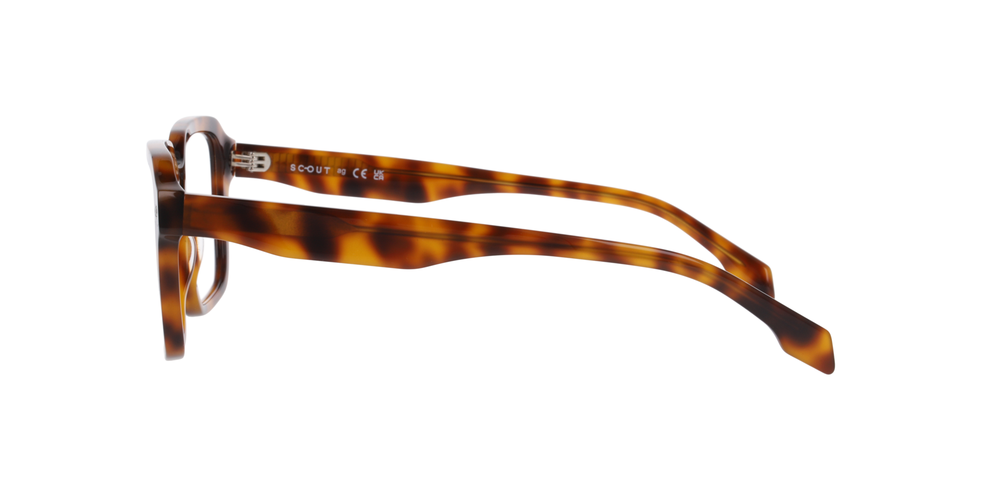 Neo Havana Honey AcetateEyeglass Frames for Glasses Direct, Side View