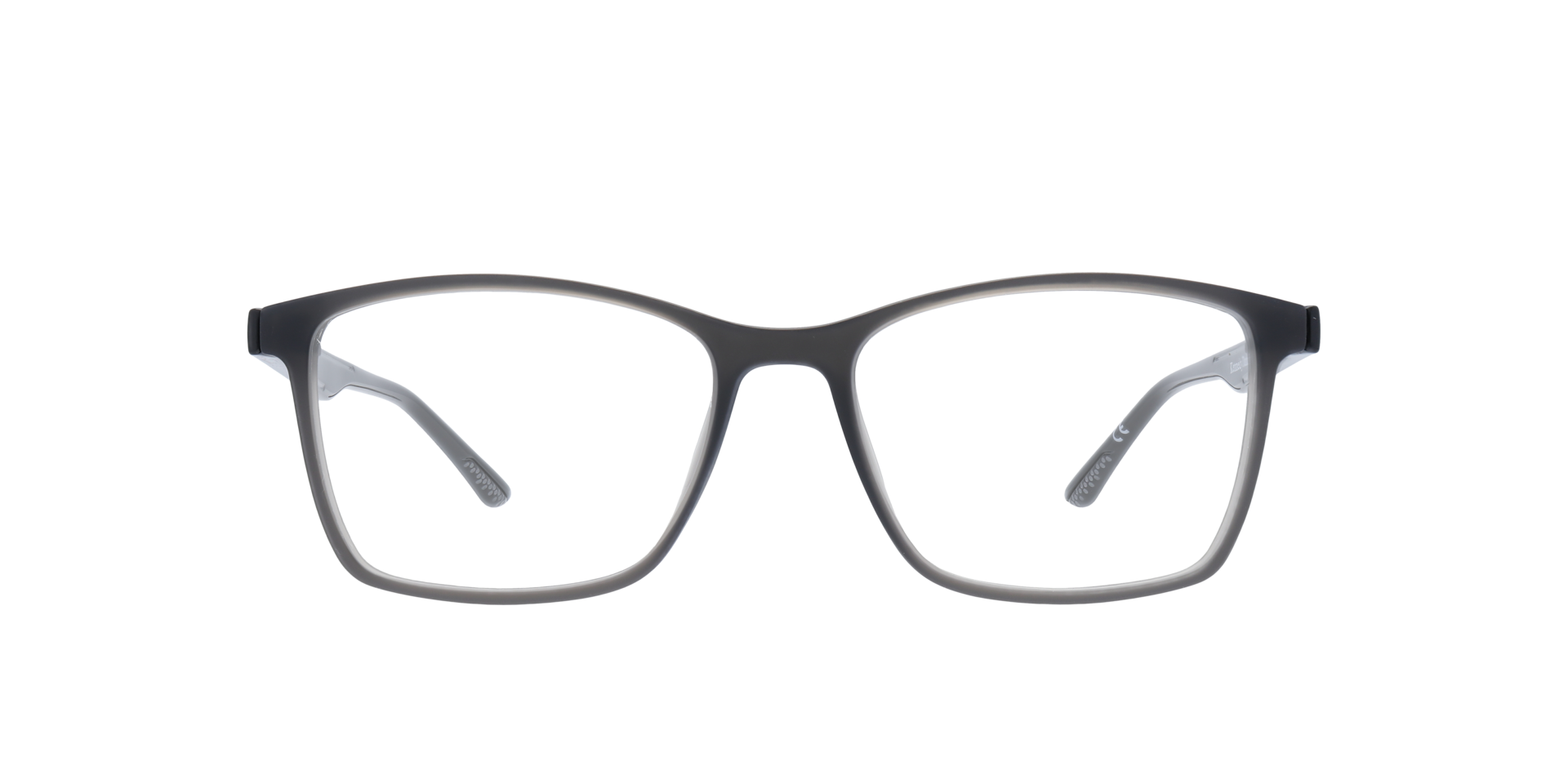 Kennedy Dark Grey PlasticEyeglass Frames for Glasses Direct, Front View