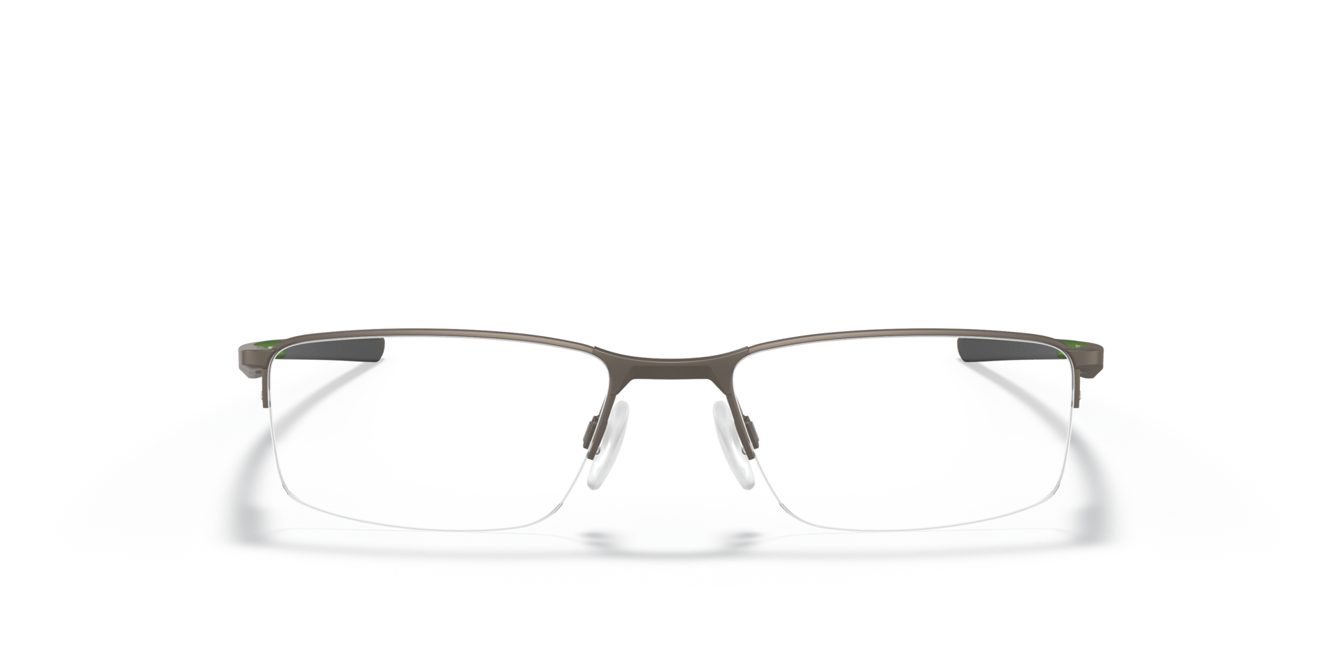 Socket 5.5 Satin Pewter MetalEyeglass Frames for Glasses Direct, Front View