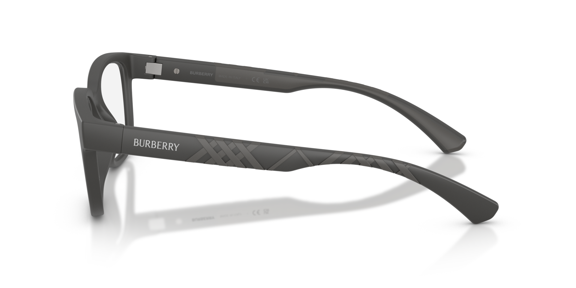 BE2451U Matte Grey PlasticEyeglass Frames for Glasses Direct, Side View