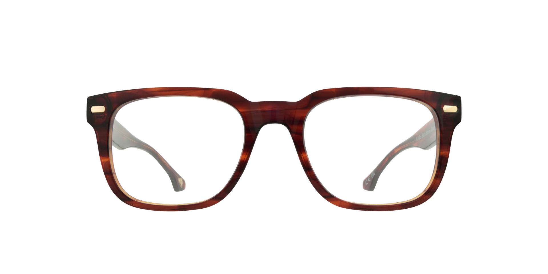 Kaiden Horn Brown Orange AcetateEyeglass Frames for Glasses Direct, Front View