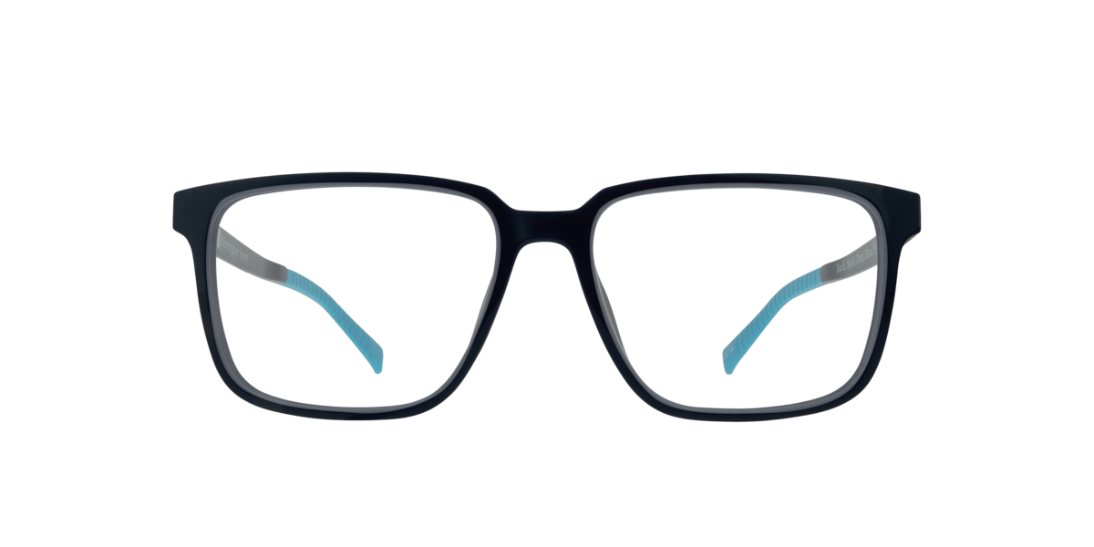 Harrington Sport Men's Solid Dark Blue Rectangle Plastic Eyeglasses Online - Full Rim - Jack