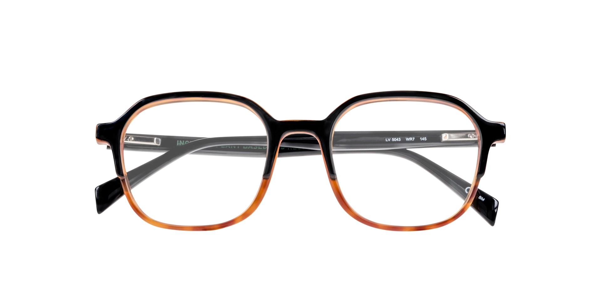 LV 5043 Tortoise Black PlasticEyeglass Frames for Glasses Direct, Closed View