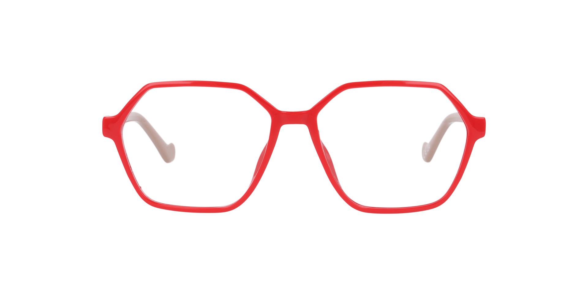 Madeline Red PlasticEyeglass Frames for Glasses Direct, Front View