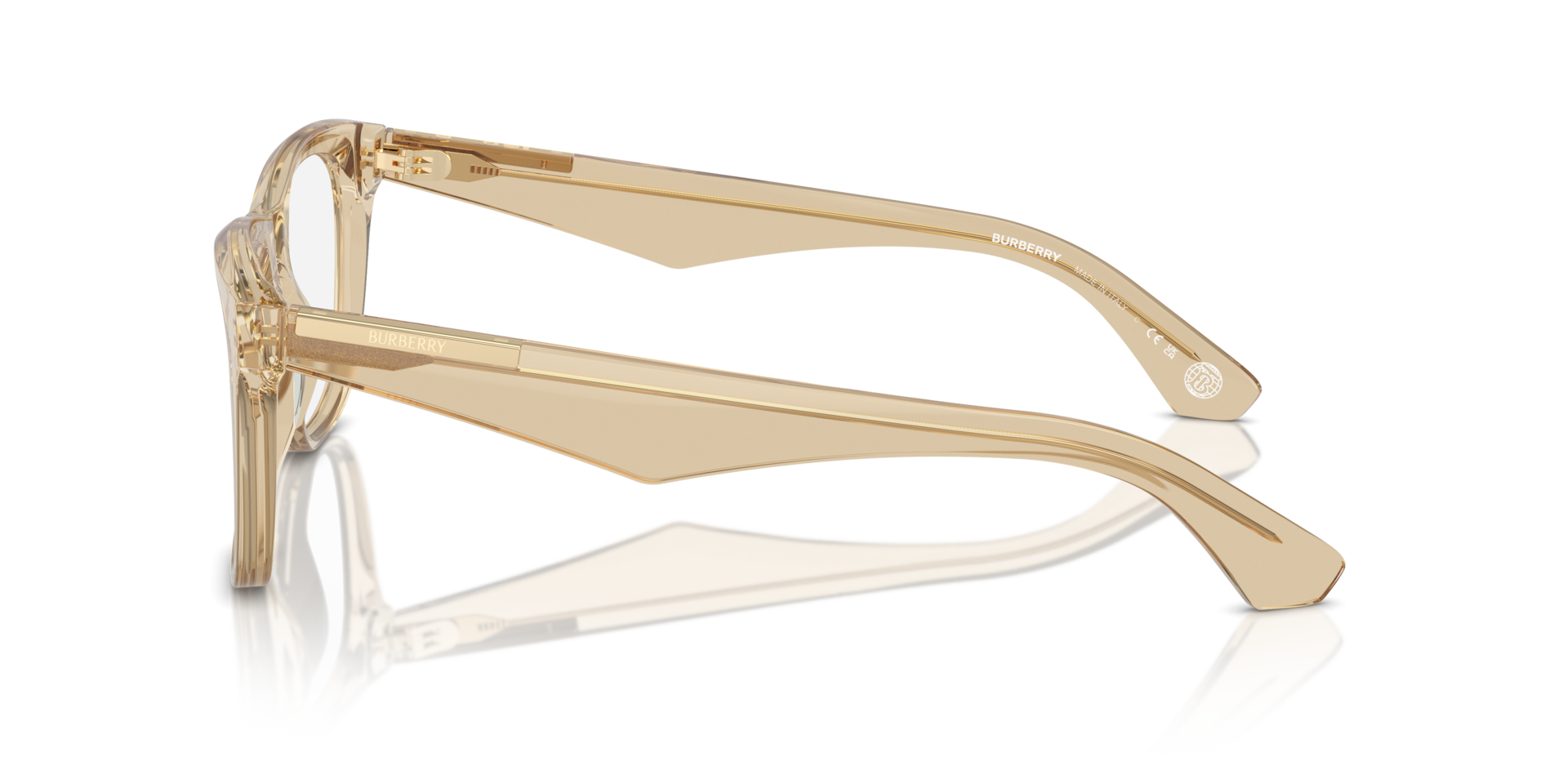 BE2409 Beige AcetateEyeglass Frames for Glasses Direct, Side View