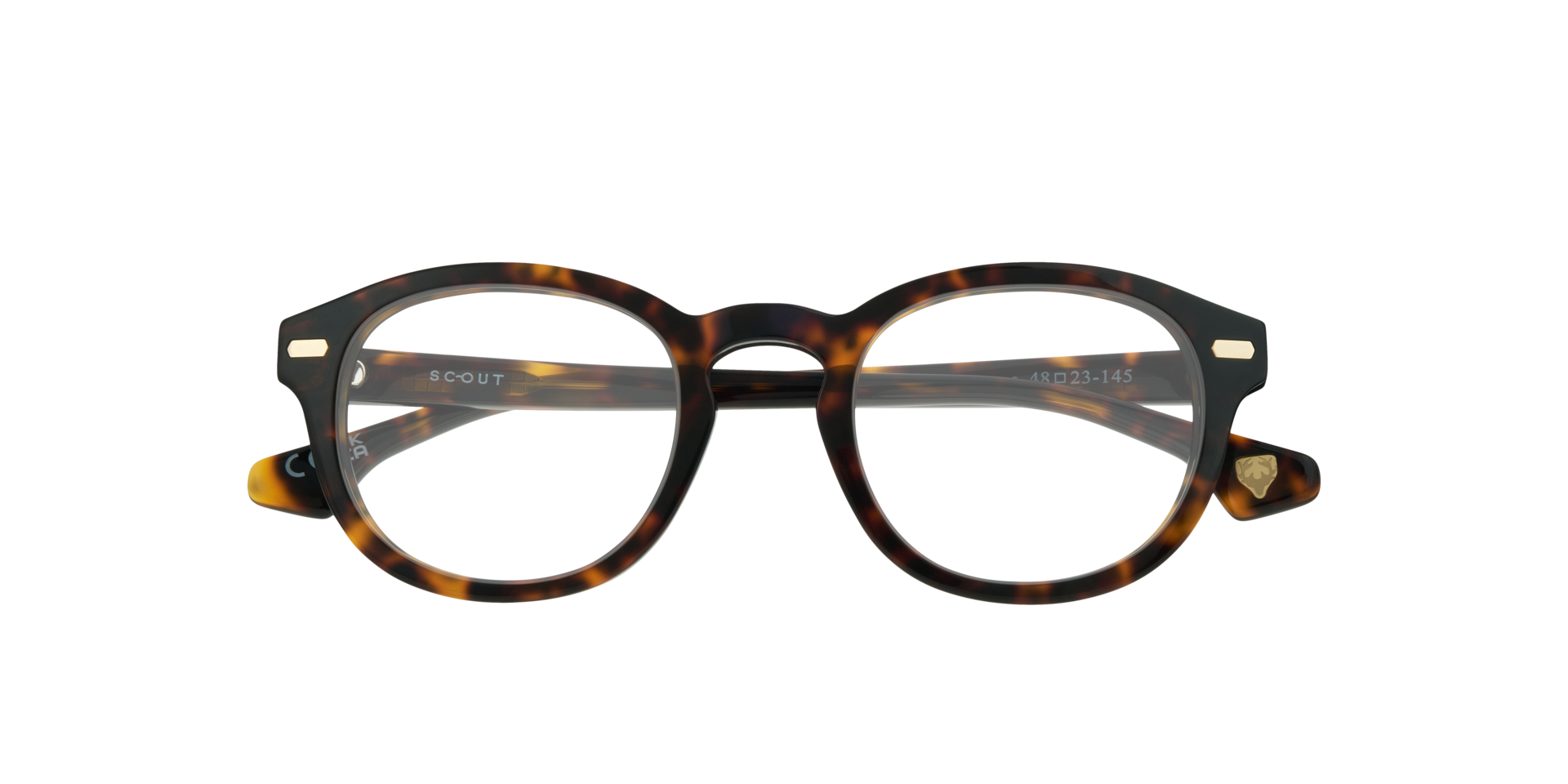 Keanu Havana AcetateEyeglass Frames for Glasses Direct, Closed View