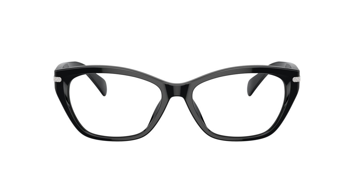 Ralph Women's Shiny Black Pillow Acetate Eyeglasses Online - Full Rim - Ra7161u