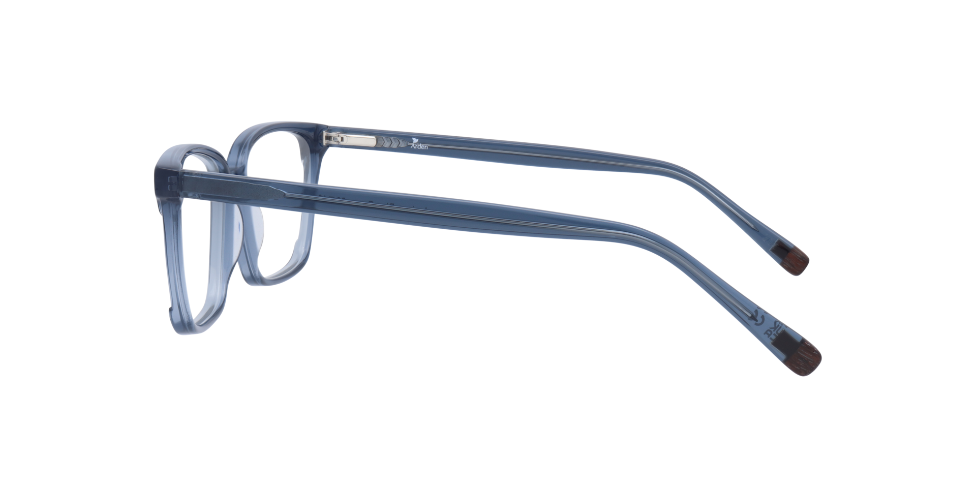 Juniper Blue Grey AcetateEyeglass Frames for Glasses Direct, Side View