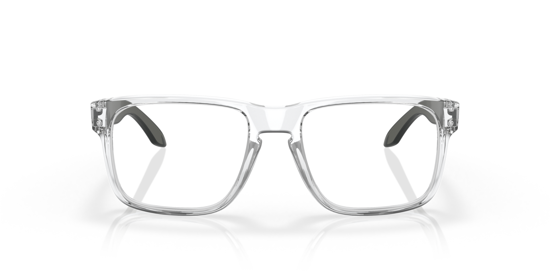 Holbrook™ Polished Clear PlasticEyeglass Frames for Glasses Direct, Front View
