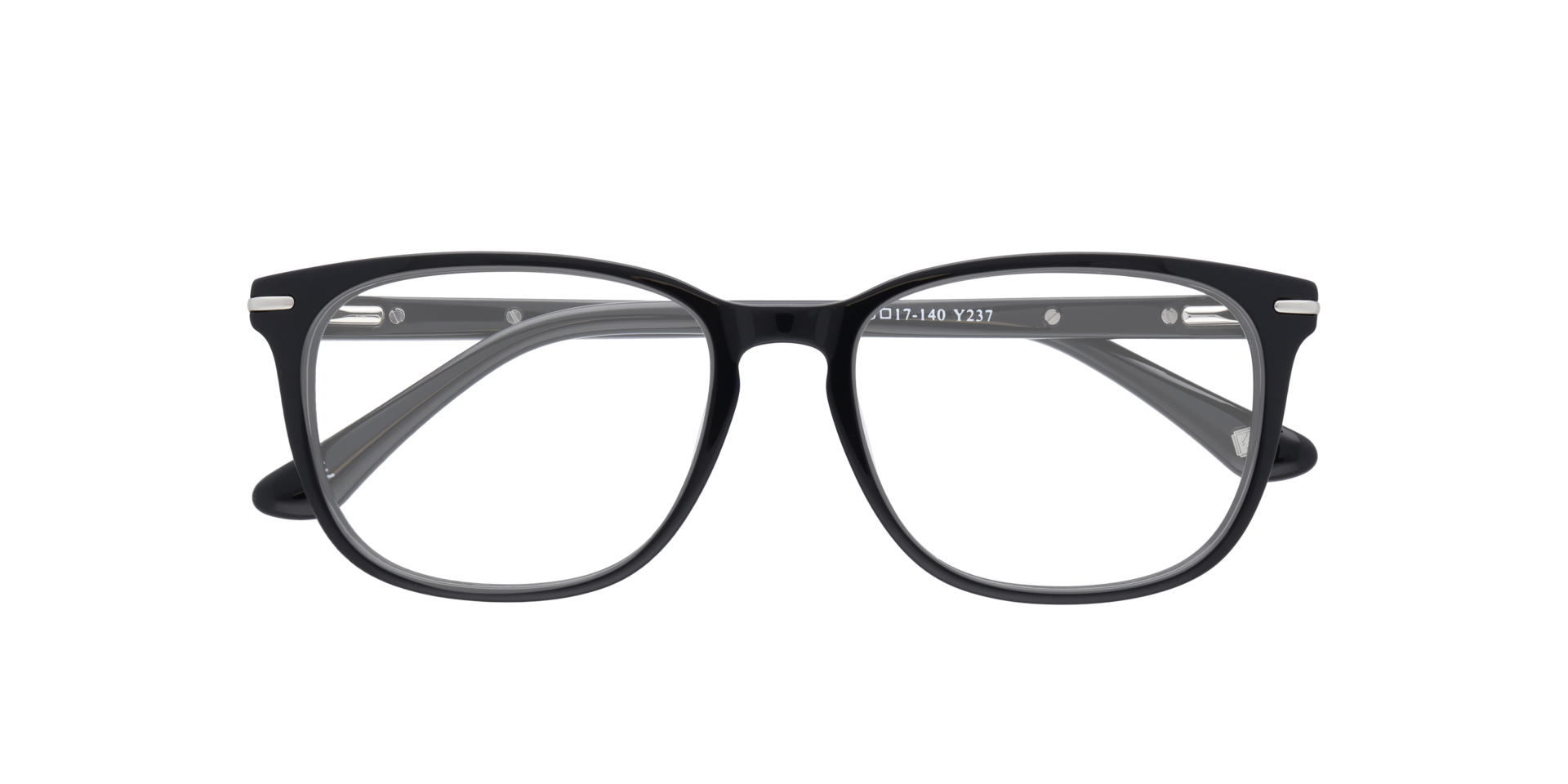 Eastcote Black AcetateEyeglass Frames for Glasses Direct, Closed View