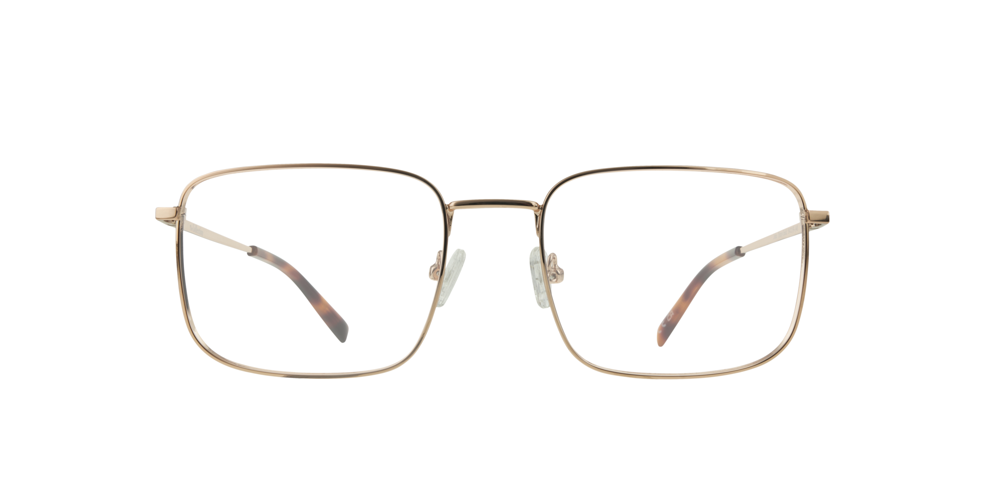 John Shiny Gold MetalEyeglass Frames for Glasses Direct, Front View