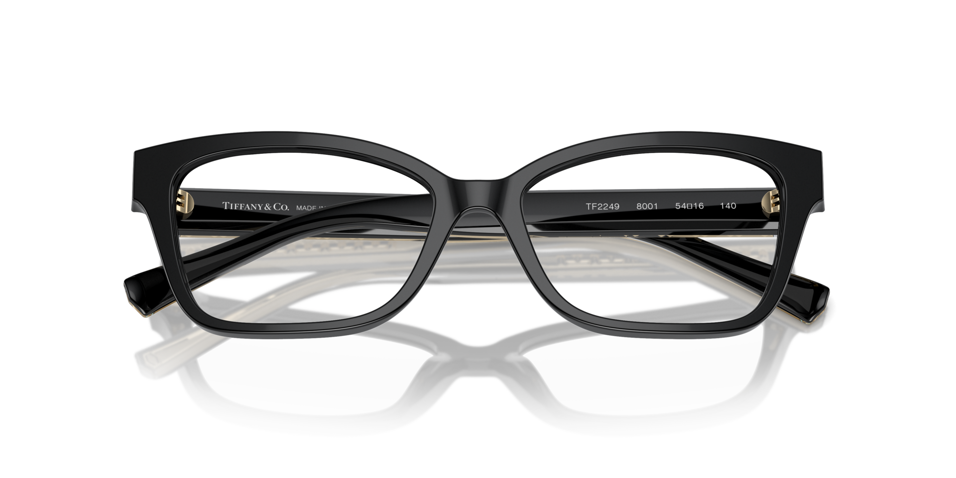 TF2249 Black AcetateEyeglass Frames for Glasses Direct, Closed View