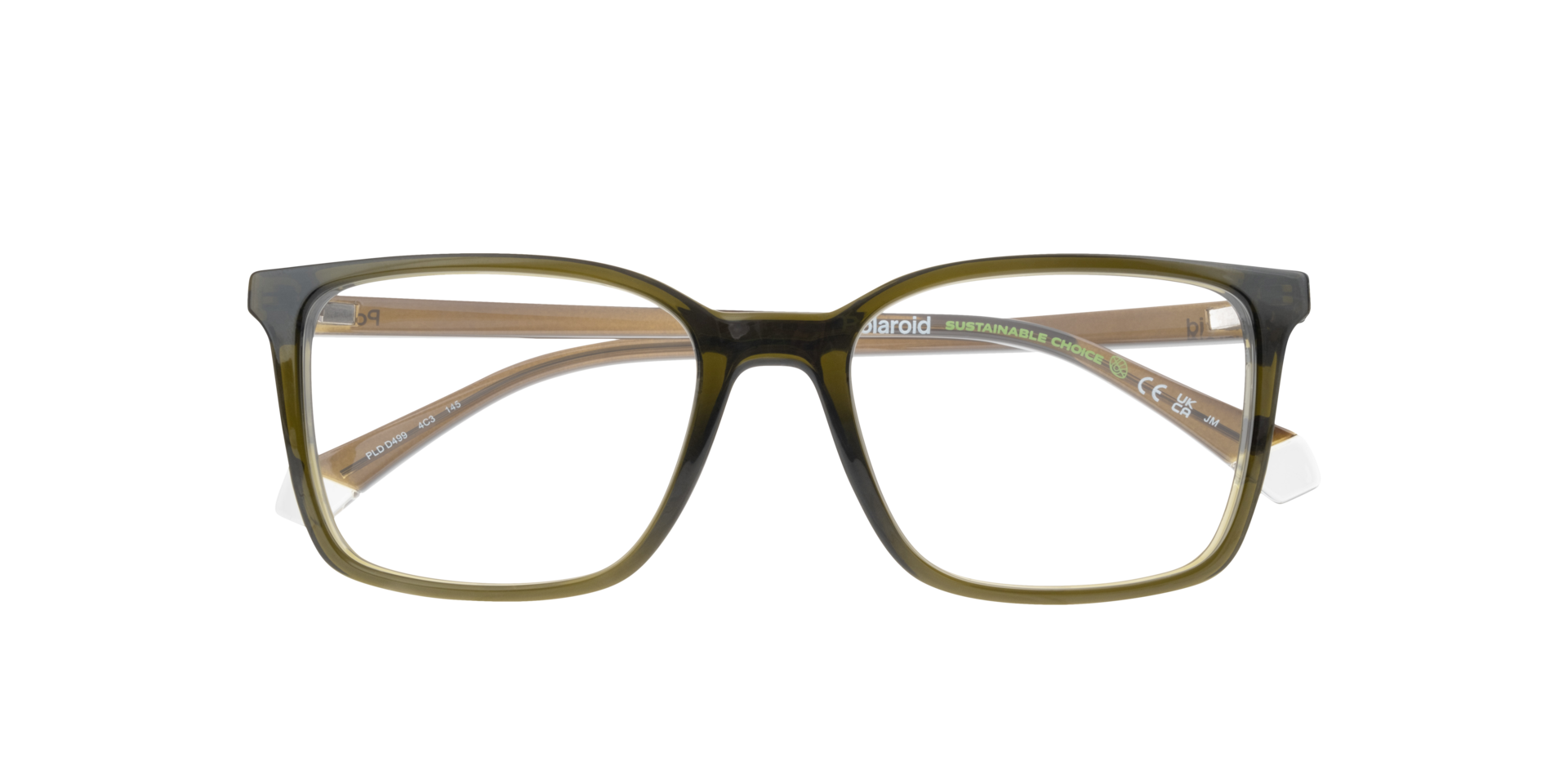 PLD D499 Green PlasticEyeglass Frames for Glasses Direct, Closed View