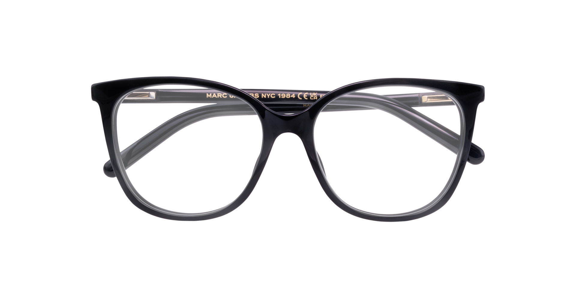 MARC 662 Black AcetateEyeglass Frames for Glasses Direct, Closed View