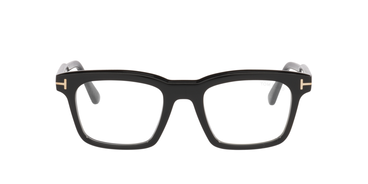 Black Shiny square Acetate eyeglasses Online - Full Rim - FT6122-B