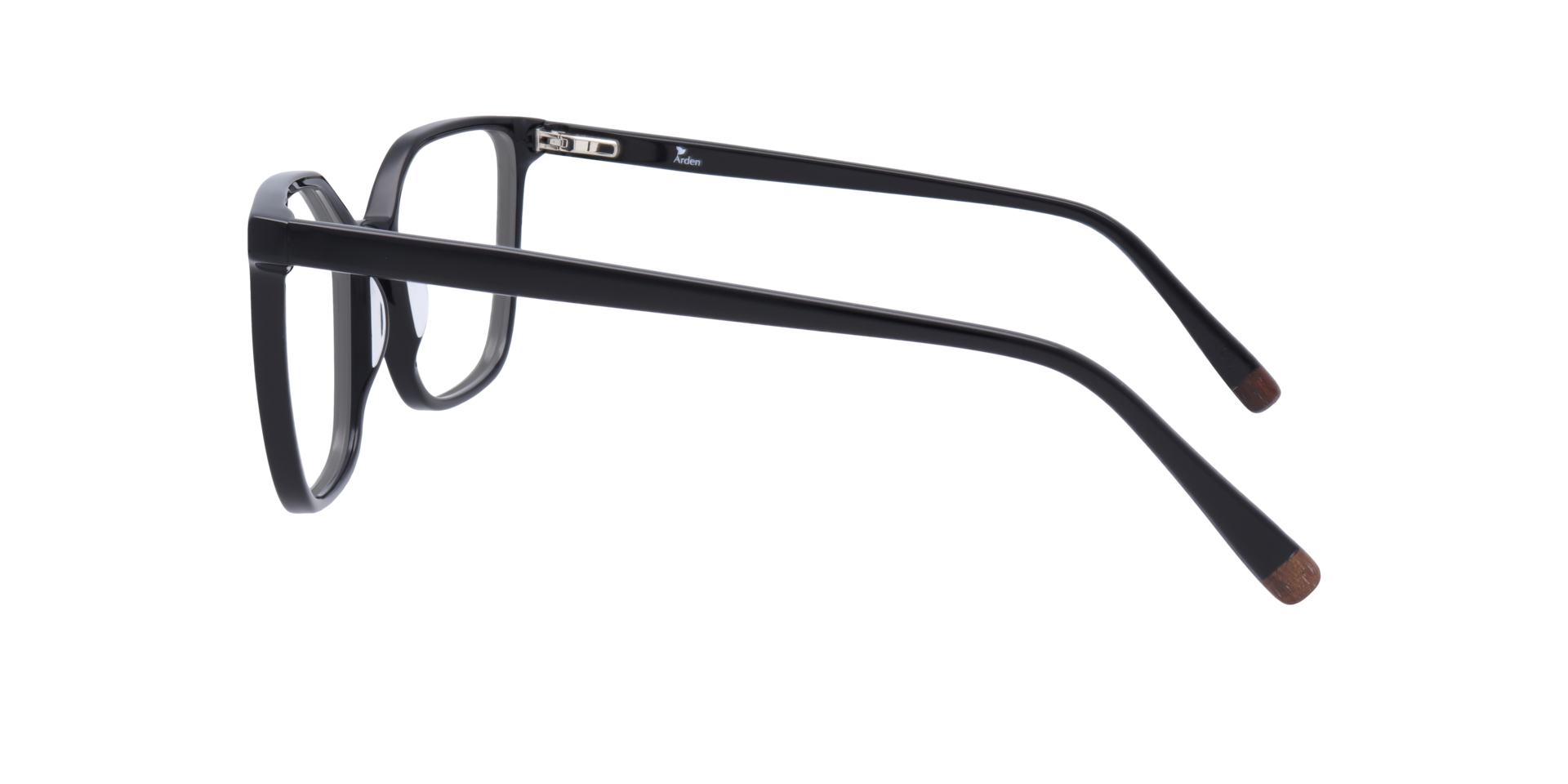 Ivy Black AcetateEyeglass Frames for Glasses Direct, Side View
