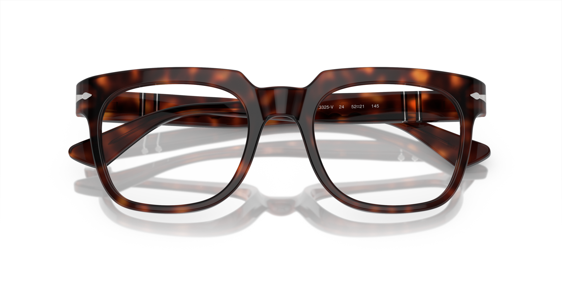 PO3325V Havana AcetateEyeglass Frames for Glasses Direct, Closed View